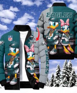 NFL Philadelphia Eagles Puffer Jacket Donald Duck, Philadelphia Eagles Apparel NFL Philadelphia Eagles Puffer Jacket Donald Duck, Philadelphia Eagles Apparel