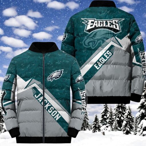 NFL Philadelphia Eagles Puffer Jacket, Philadelphia Eagles Gifts for Fans