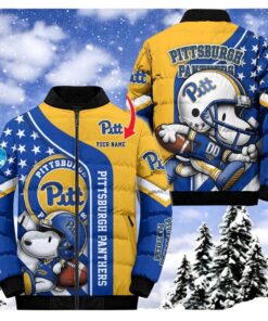 NFL Pittsburgh Panthers Puffer Jacket Snoopy Customized Jacket, Pittsburgh Panthers Gifts