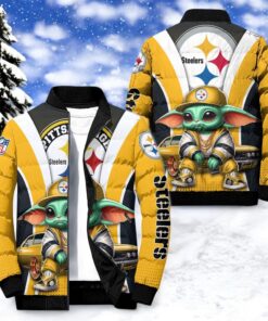 NFL Pittsburgh Steelers Puffer Jacket Baby Yoda, Pittsburgh Steelers Unique Gifts NFL Pittsburgh Steelers Puffer Jacket Baby Yoda, Pittsburgh Steelers Unique Gifts