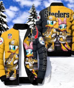NFL Pittsburgh Steelers Puffer Jacket Donald Duck, Pittsburgh Steelers Merchandise