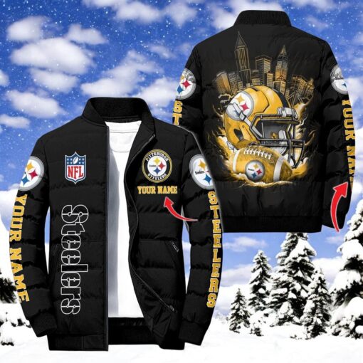 NFL Pittsburgh Steelers Puffer Jacket, Steelers Shirt