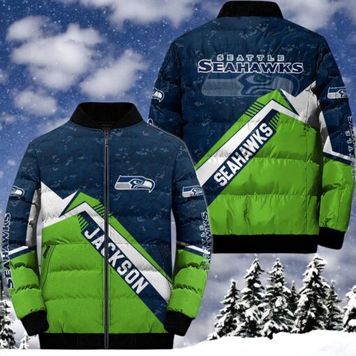 NFL Seattle Seahawks Puffer Jacket, Seahawks Merch