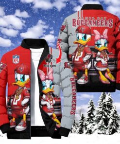 NFL Tampa Bay Buccaneers Puffer Jacket Donald Duck, Tampa Bay Buccaneers Gifts NFL Tampa Bay Buccaneers Puffer Jacket Donald Duck, Tampa Bay Buccaneers Gifts