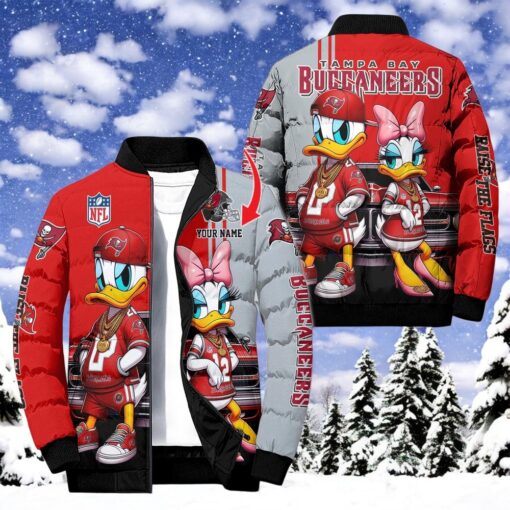 NFL Tampa Bay Buccaneers Puffer Jacket Donald Duck, Tampa Bay Buccaneers Gifts