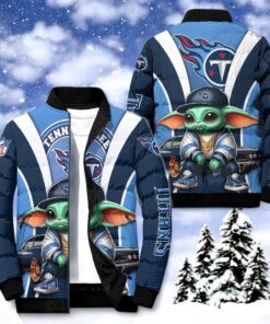 NFL Tennessee Titans Puffer Jacket Baby Yoda, Titans Shirt
