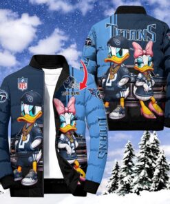 NFL Tennessee Titans Puffer Jacket Donald Duck, Titans Fan Shirt