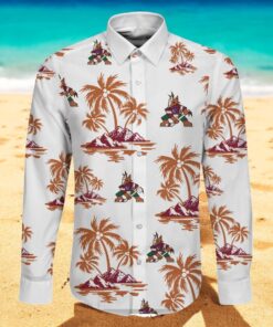 NHL Arizona Coyotes Special Hawaiian Design Long Sleeve Hawaiian Shirt
