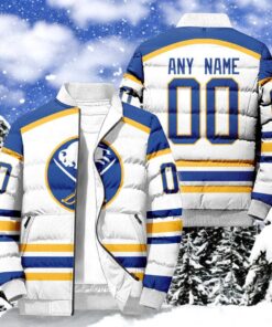 NHL Buffalo Sabres Hockey Team Personalized Away New Puffer Jacket, Sabres Gear