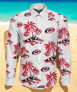 NHL Carolina Hurricanes Special Hawaiian Design Long Sleeve Hawaiian Shirt NHL Carolina Hurricanes Special Hawaiian Design Long Sleeve Hawaiian Shirt