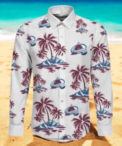 NHL Colorado Avalanche Special Hawaiian Design Long Sleeve Hawaiian Shirt NHL Colorado Avalanche Special Hawaiian Design Long Sleeve Hawaiian Shirt