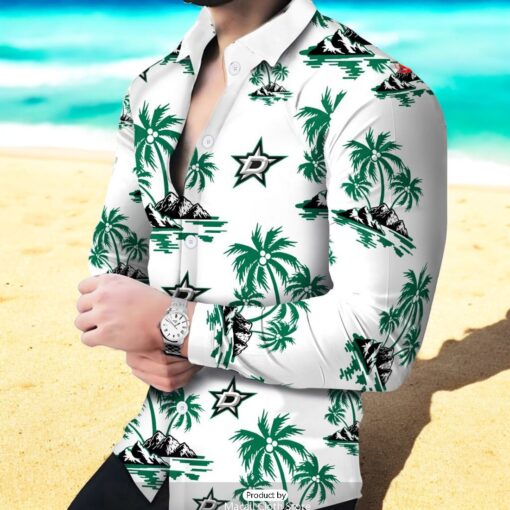 NHL Dallas Stars Special Hawaiian Design Long Sleeve Hawaiian Shirt