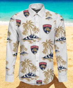 NHL Florida Panthers Special Hawaiian Design Long Sleeve Hawaiian Shirt NHL Florida Panthers Special Hawaiian Design Long Sleeve Hawaiian Shirt