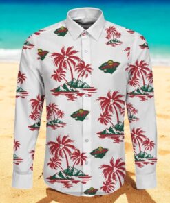 NHL Minnesota Wild Special Hawaiian Design Long Sleeve Hawaiian Shirt NHL Minnesota Wild Special Hawaiian Design Long Sleeve Hawaiian Shirt
