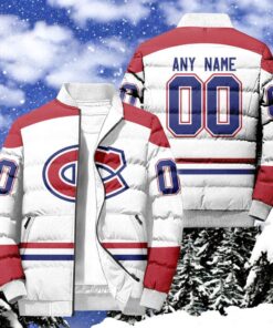 NHL Montreal Canadiens Hockey Team Personalized Away New Puffer Jacket, Canadiens Merchandise