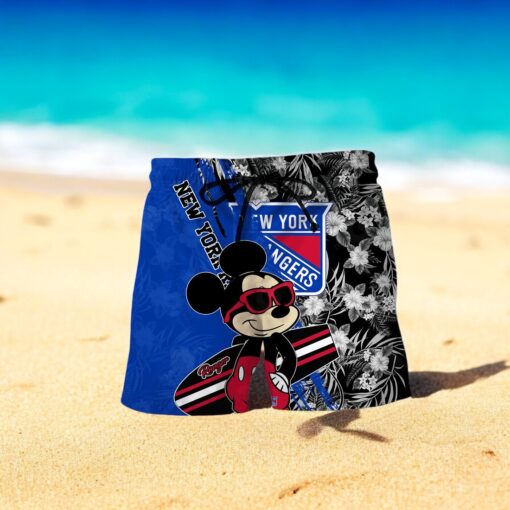 NHL New York Rangers Hawaiian Shirt Short Pants For Fan