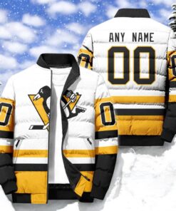 NHL Pittsburgh Penguins Hockey Team Personalized Away New Puffer Jacket, Penguins Unique Gifts NHL Pittsburgh Penguins Hockey Team Personalized Away New Puffer Jacket, Penguins Unique Gifts