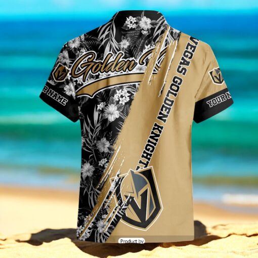 NHL Vegas Golden Knights Hawaiian Shirt Short Pants For Fan
