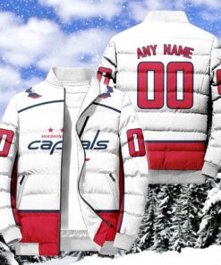 NHL Washington Capitals Hockey Team Personalized Away New Puffer Jacket, Washington Capitals Fan Shirt for Sale NHL Washington Capitals Hockey Team Personalized Away New Puffer Jacket, Washington Capitals Fan Shirt for Sale