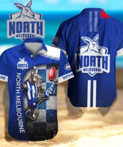 North Melbourne x Australia Football Club 3D Blue Apparels Hawaiian Shirt North Melbourne x Australia Football Club 3D Blue Apparels Hawaiian Shirt