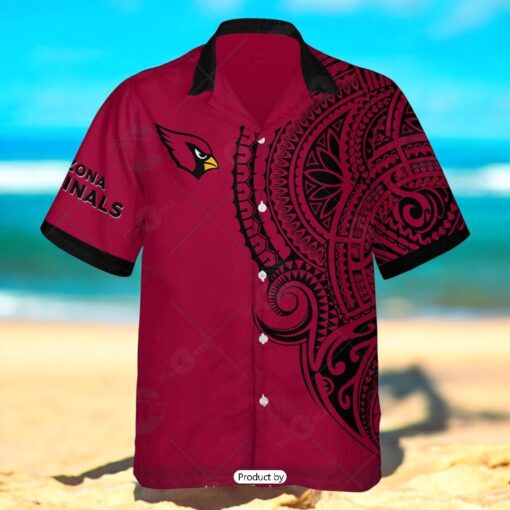 Personalize NFL Arizona Cardinals Polynesian Tattoo Design Hawaiian Shirt
