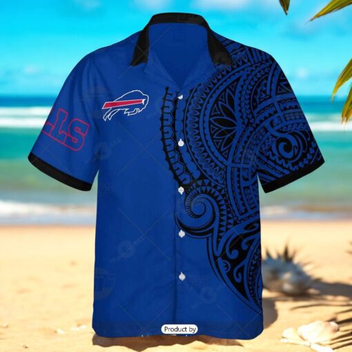Personalize NFL Buffalo Bills Polynesian Tattoo Design Hawaiian Shirt
