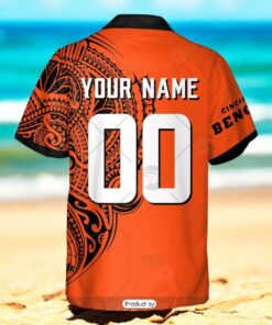 Personalize NFL Cincinnati Bengals Polynesian Tattoo Design Hawaiian Shirt Personalize NFL Cincinnati Bengals Polynesian Tattoo Design Hawaiian Shirt