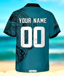 Personalize NFL Jacksonville Jaguars Polynesian Tattoo Design Hawaiian Shirt Personalize NFL Jacksonville Jaguars Polynesian Tattoo Design Hawaiian Shirt