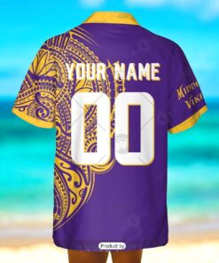 Personalize NFL Minnesota Vikings Polynesian Tattoo Design Hawaiian Shirt Personalize NFL Minnesota Vikings Polynesian Tattoo Design Hawaiian Shirt