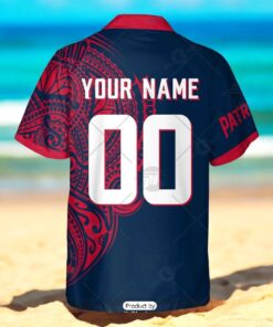 Personalize NFL New England Patriots Polynesian Tattoo Design Hawaiian Shirt Personalize NFL New England Patriots Polynesian Tattoo Design Hawaiian Shirt