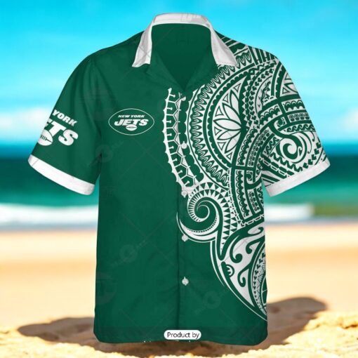 Personalize NFL New York Jets Polynesian Tattoo Design Hawaiian Shirt