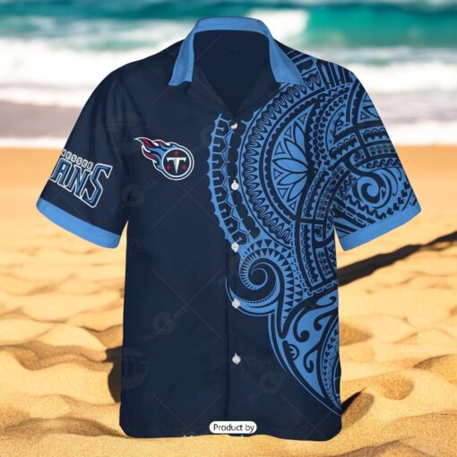Personalize NFL Tennessee Titans Polynesian Tattoo Design Hawaiian Shirt