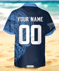 Personalize NFL Tennessee Titans Polynesian Tattoo Design Hawaiian Shirt
