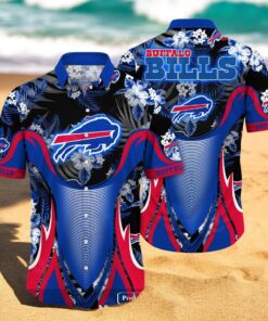 Personalized Name Buffalo Bills NFL Luxury Flower Summer Hawaiian Shirt