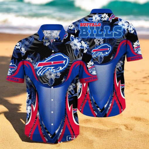 Personalized Name Buffalo Bills NFL Luxury Flower Summer Hawaiian Shirt