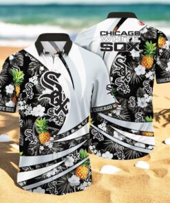 Personalized Name Chicago White Sox MLB Flower Pineapple Summer Baseball For Sports Fans Hawaiian Shirt