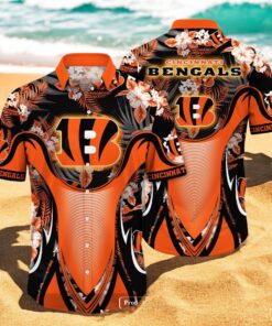 Personalized Name Cincinnati Bengals NFL Luxury Flower Summer Hawaiian Shirt