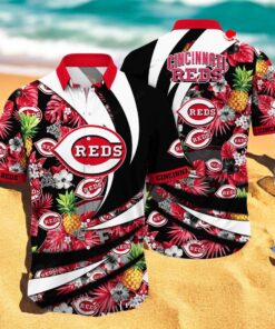 Personalized Name Cincinnati Reds MLB Flower Pineapple Summer Baseball For Sports Fans Hawaiian Shirt