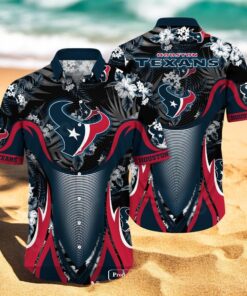 Personalized Name Houston Texans NFL Luxury Flower Summer Hawaiian Shirt