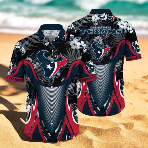 Personalized Name Houston Texans NFL Luxury Flower Summer Hawaiian Shirt