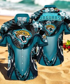 Personalized Name Jacksonville Jaguars NFL Luxury Flower Summer Hawaiian Shirt