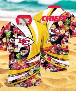 Personalized Name Kansas City Chiefs NFL Flower Pineapple Summer Hawaiian Shirt
