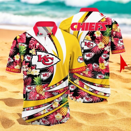 Personalized Name Kansas City Chiefs NFL Flower Pineapple Summer Hawaiian Shirt