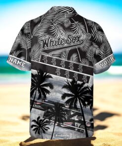 Personalized Name MLB Chicago White Palm Tree Hawaiian Shirt Personalized Name MLB Chicago White Palm Tree Hawaiian Shirt