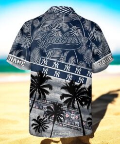 Personalized Name MLB New York Yankees Palm Tree Hawaiian Shirt Personalized Name MLB New York Yankees Palm Tree Hawaiian Shirt