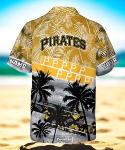 Personalized Name MLB Pittsburgh Pirates Palm Tree Hawaiian Shirt Personalized Name MLB Pittsburgh Pirates Palm Tree Hawaiian Shirt