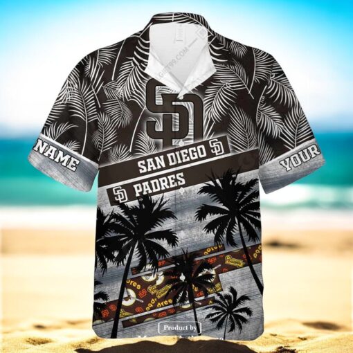 Personalized Name MLB San Diego Padres Palm Tree Hawaiian Shirt
