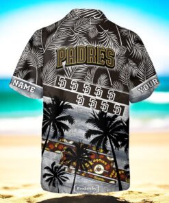 Personalized Name MLB San Diego Padres Palm Tree Hawaiian Shirt