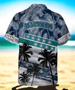 Personalized Name MLB Seattle Mariners Palm Tree Hawaiian Shirt