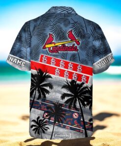 Personalized Name MLB St. Louis Cardinals Palm Tree Hawaiian Shirt